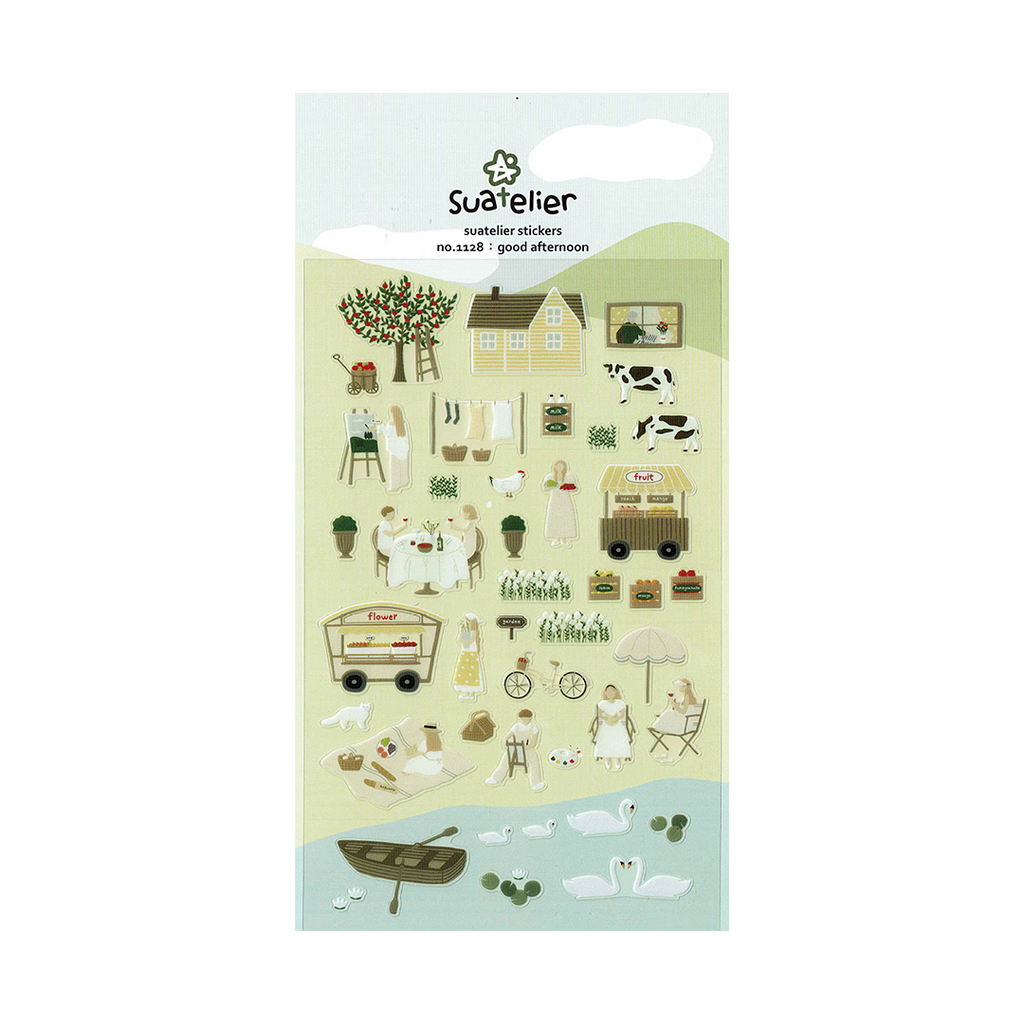 Suatelier Stickers | No. 1128 | Good Afternoon - Simple Paper 