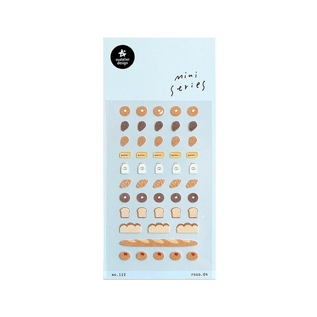 Suatelier Mini Series Stickers | No. 112 | Food 04 - Simple Paper 