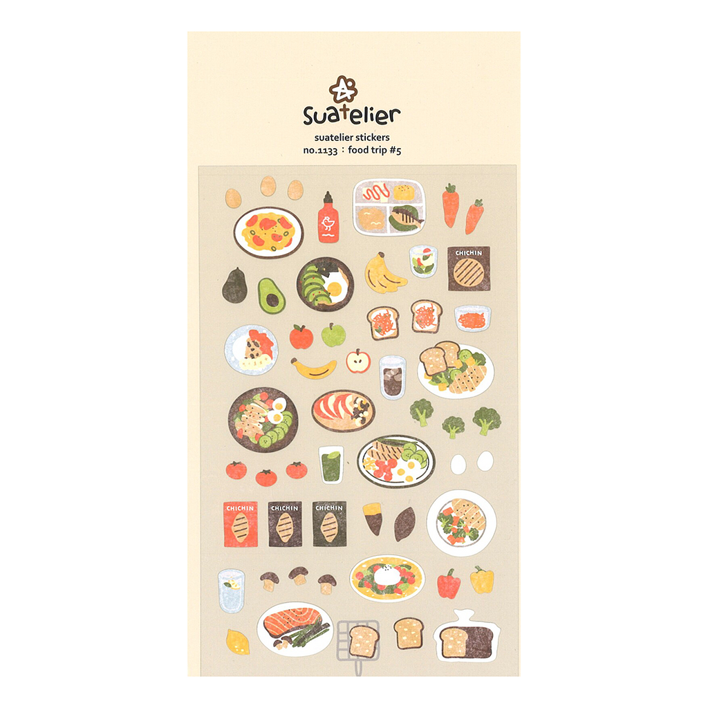 Suatelier Stickers | No. 1133 | Food Trip #5 - Simple Paper 