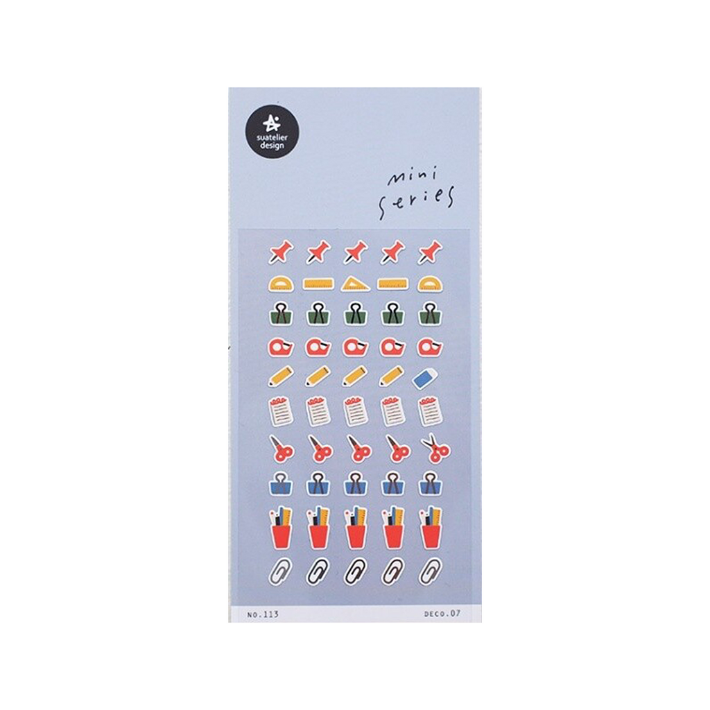 Suatelier Mini Series Stickers | No. 113 | Deco 07 - Simple Paper 