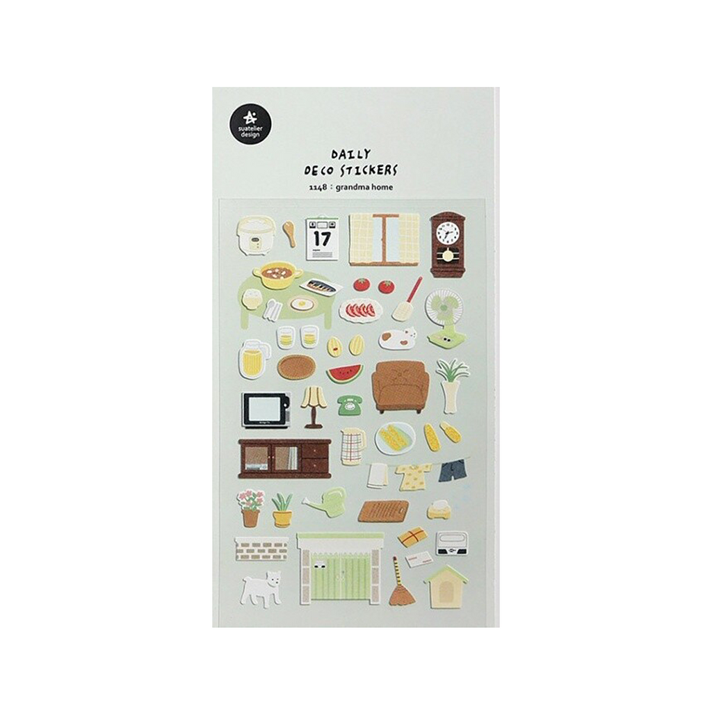 Suatelier Stickers | No. 1148 | Grandma's Home - Simple Paper 