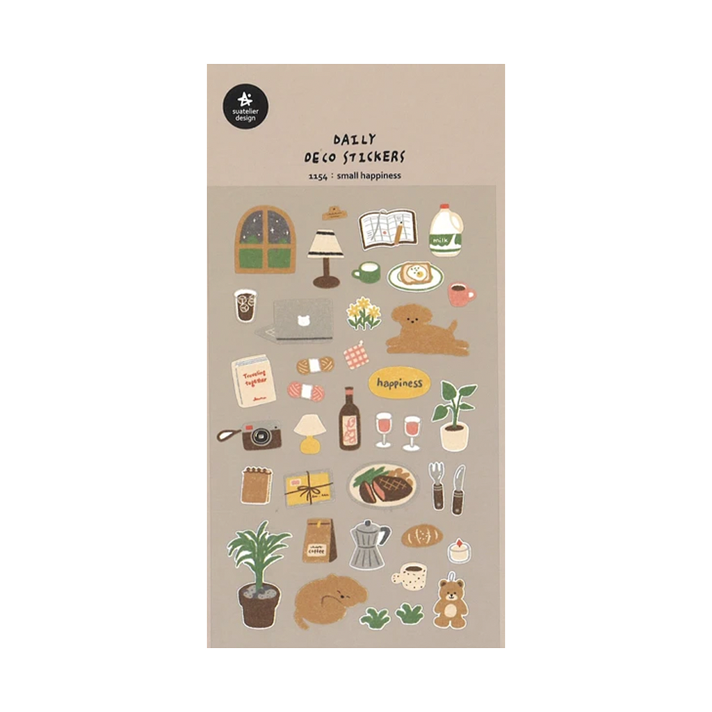 Suatelier Stickers | No. 1154 | Small Happiness - Simple Paper 