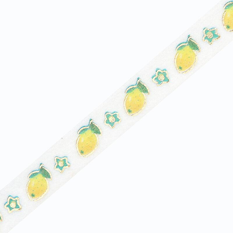 BGM Washi Tape | 5mm | Lemons and Flowers - Simple Paper 