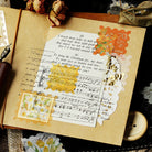 BGM Agenda Sticker Flake Stickers | Post Office Illustrated Book | Yellow - Simple Paper 