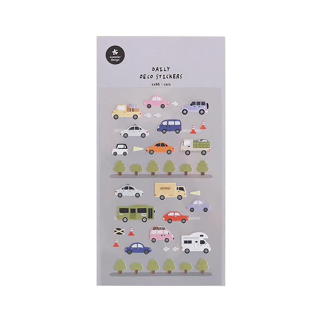 Suatelier Stickers | No. 1166 | Cars - Simple Paper 