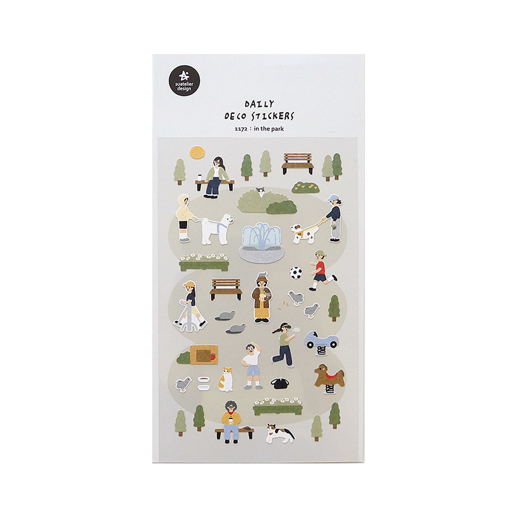 Suatelier Stickers | No. 1172 | In The Park - Simple Paper 