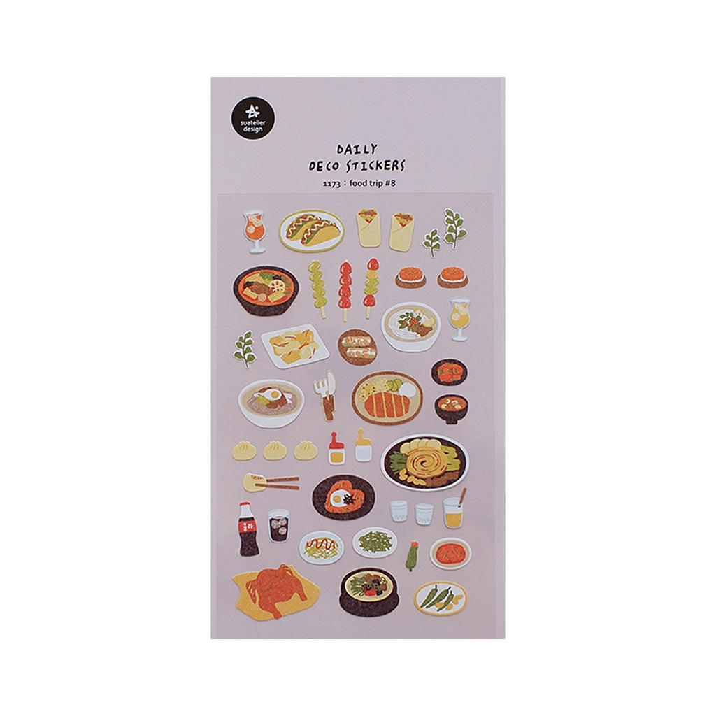 Suatelier Stickers | No. 1173 | Food Trip #3 - Simple Paper 