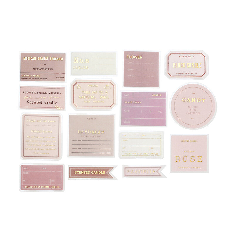 BGM Agenda Sticker Flake Stickers | Parfum | Rose - Simple Paper 