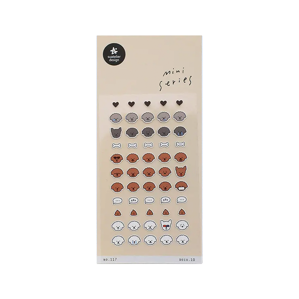 Suatelier Mini Series Stickers | No. 117 | Deco 10 - Simple Paper 