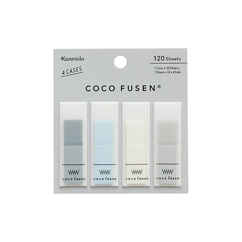 Kanmido Coco Fusen Sticky Notes | Medium | Cool Gray - Simple Paper 