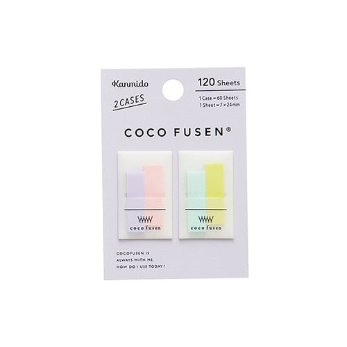 Kanmido Coco Fusen Sticky Notes | Mini | Sherbert - Simple Paper 