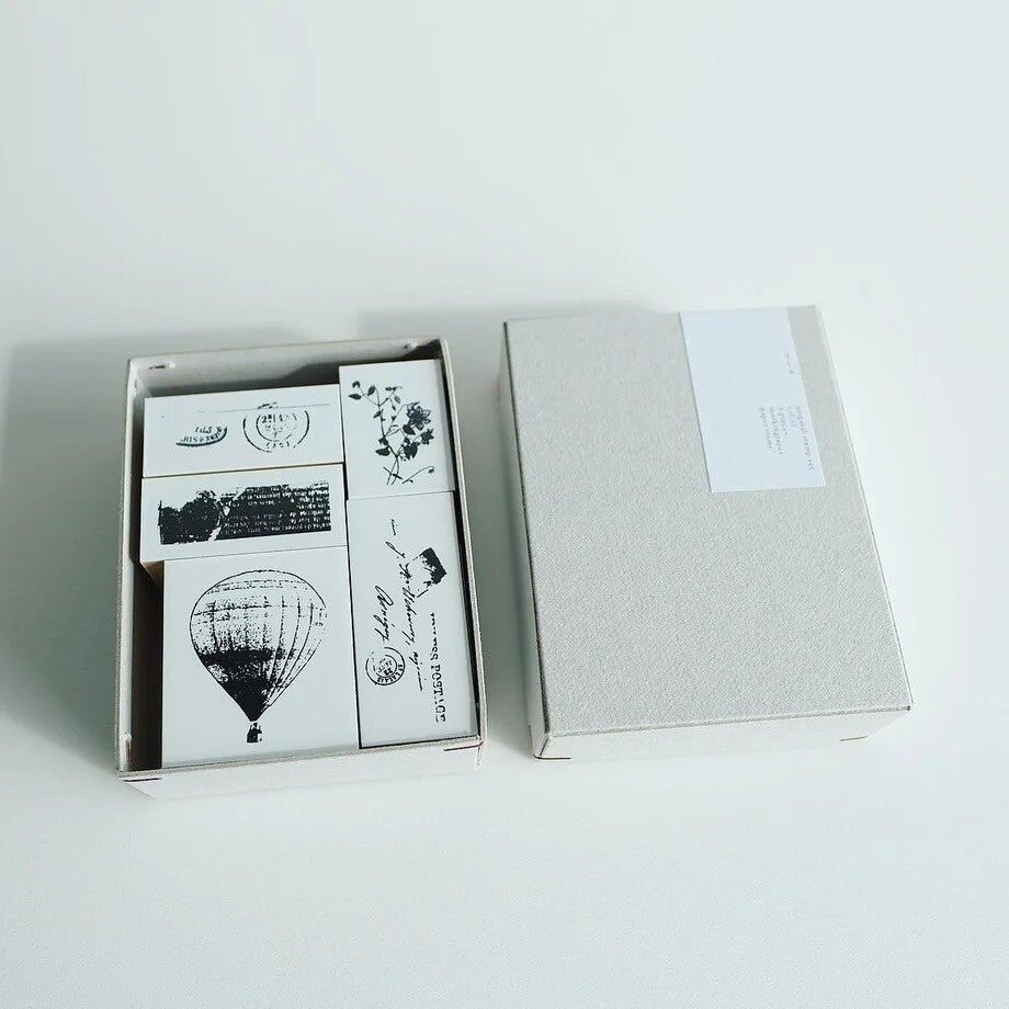 Yohaku Rubber Wood Stamp Collection | S-079 | Vol. 12 - Simple Paper 