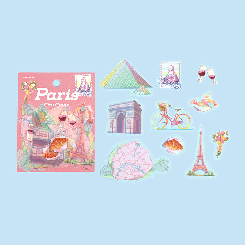 BGM Agenda Sticker Flake Stickers | City Guide | Paris - Simple Paper 