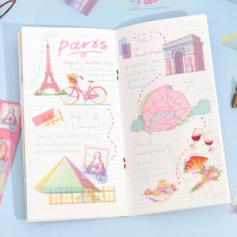 BGM Agenda Sticker Flake Stickers | City Guide | Paris - Simple Paper 