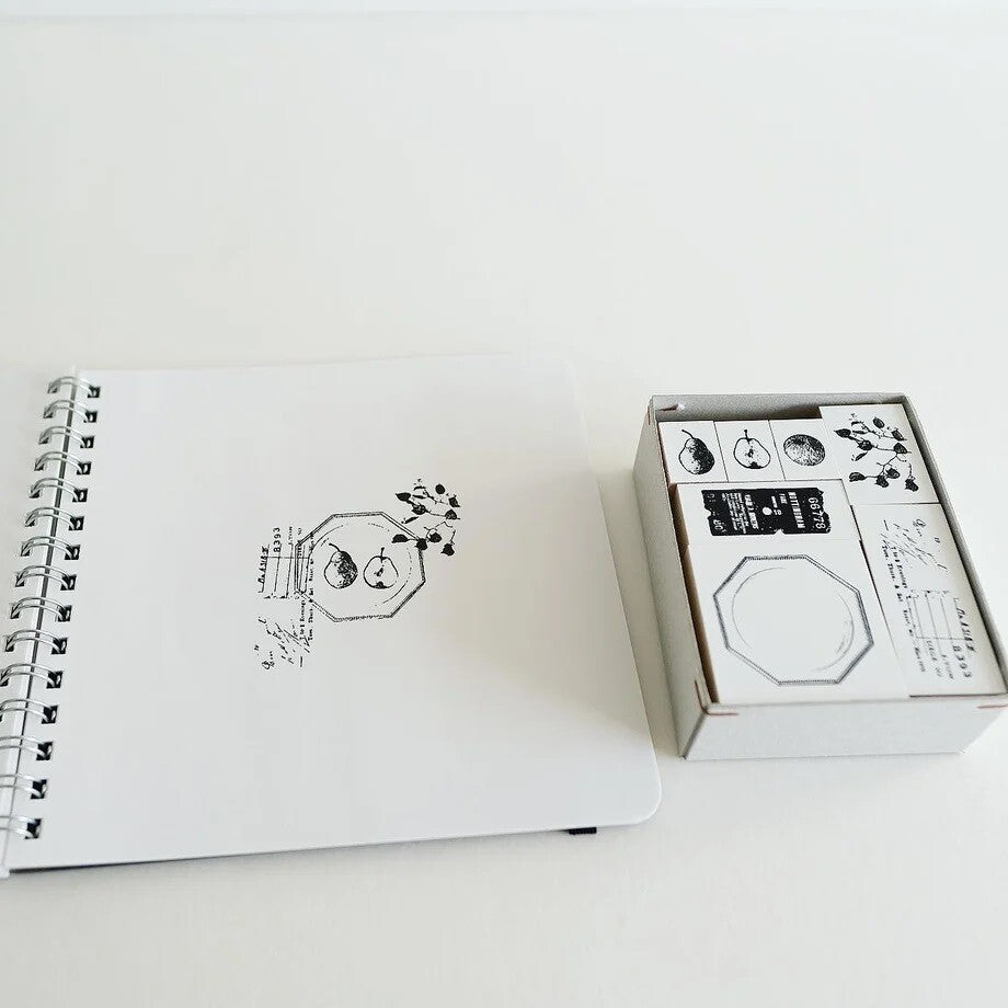 Yohaku Rubber Wood Stamp Collection | S-087 | Vol. 13 - Simple Paper 