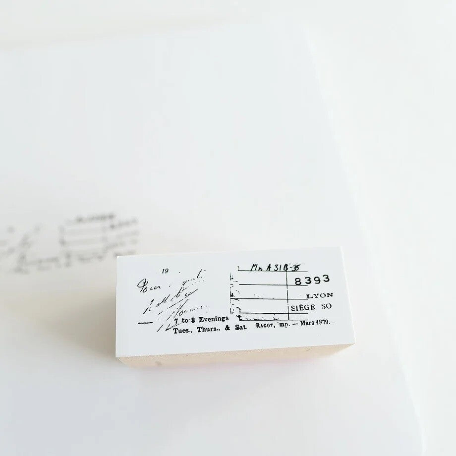 Yohaku Rubber Wood Stamp Collection | S-087 | Vol. 13 - Simple Paper 