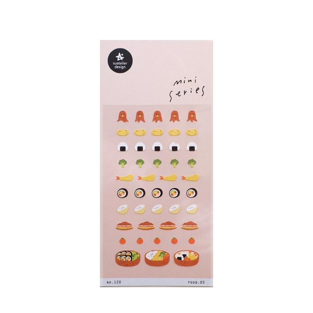 Suatelier Mini Series Stickers | No. 120 | Food 05 - Simple Paper 