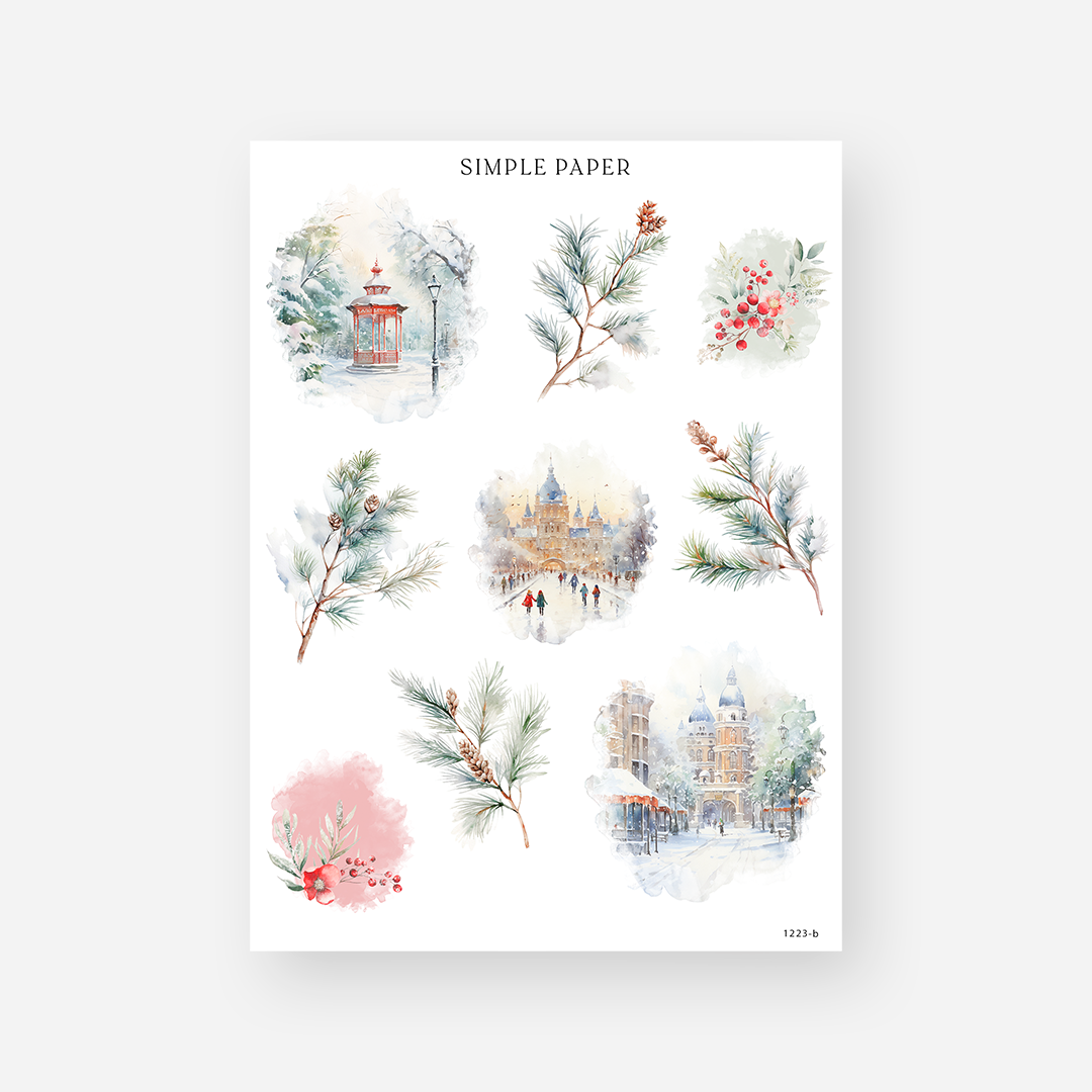 December - Sheet B - Simple Paper