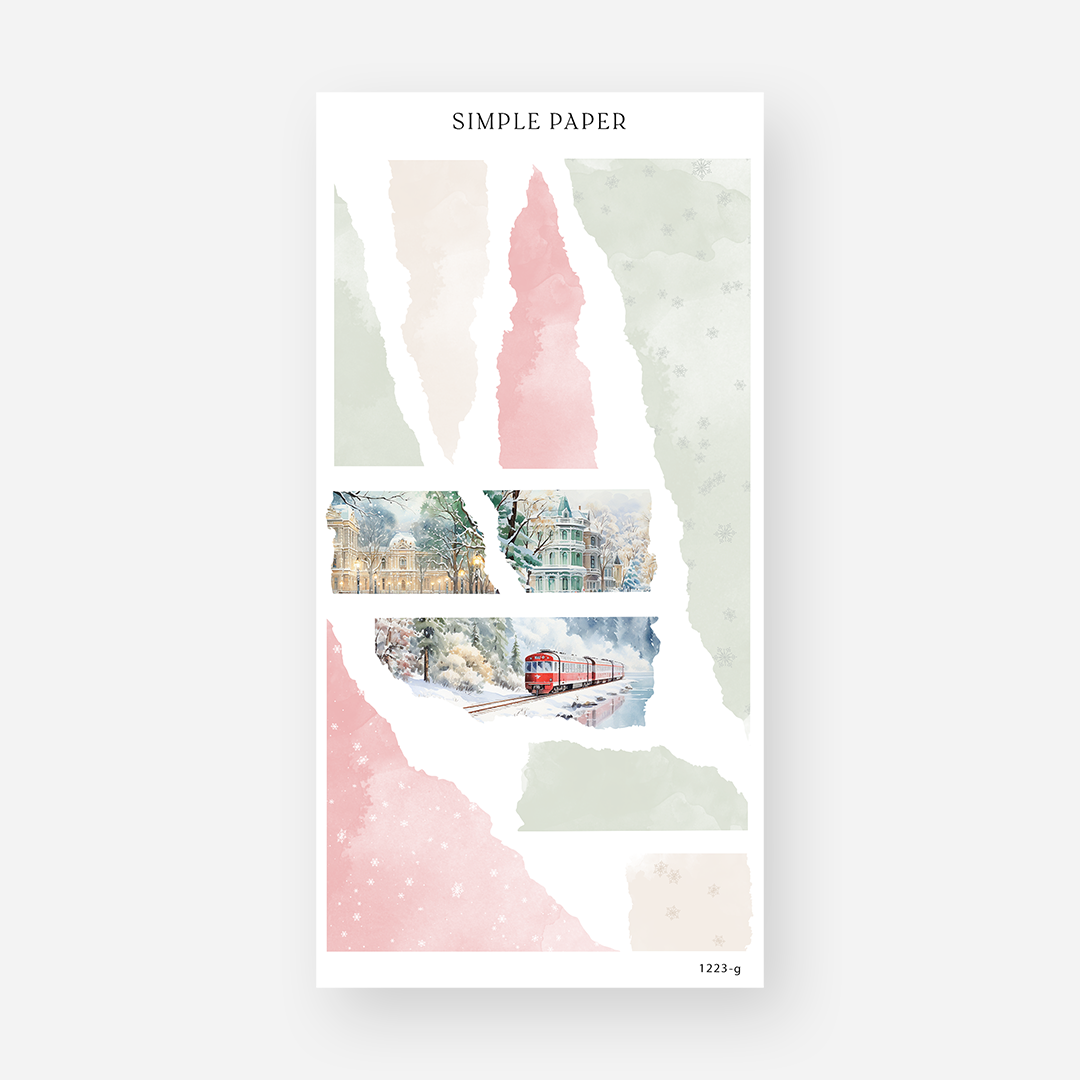 December - Sheet G - Simple Paper