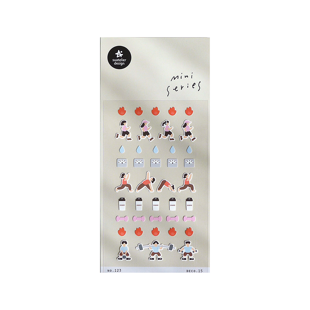 Suatelier Mini Series Stickers | No. 123 | Deco 15 - Simple Paper 