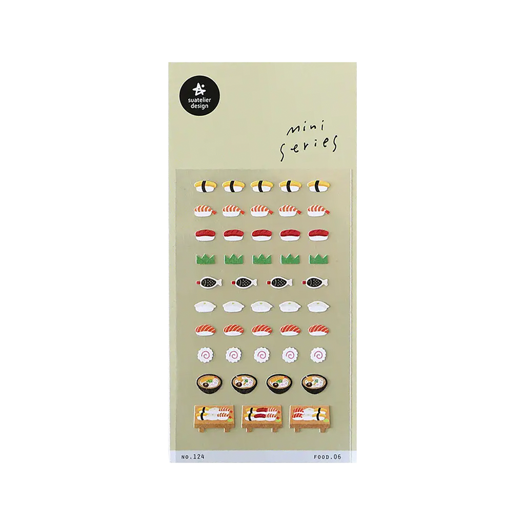 Suatelier Mini Series Stickers | No. 124 | Food 06 - Simple Paper 