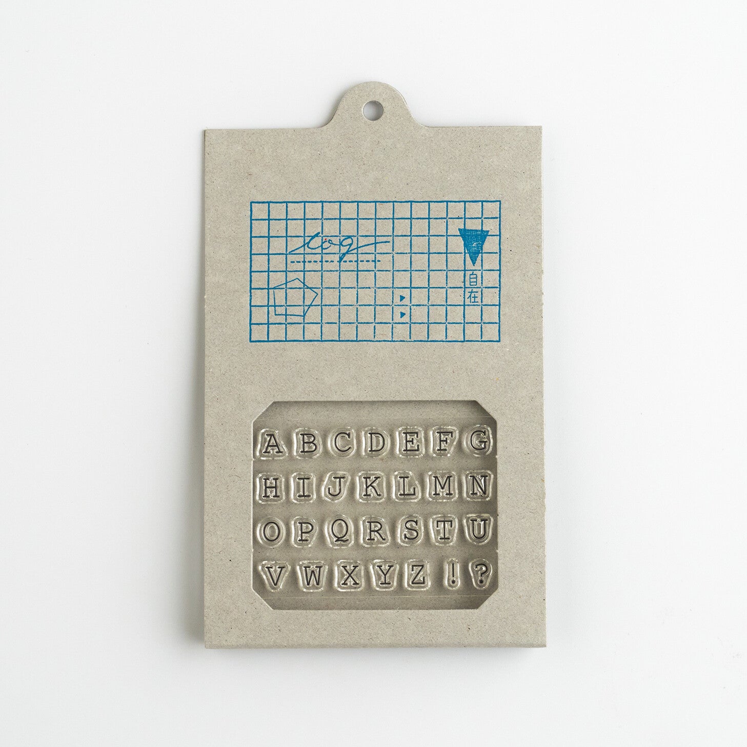 Nombre JIZAI Clear Stamp Log Alphabet 01
