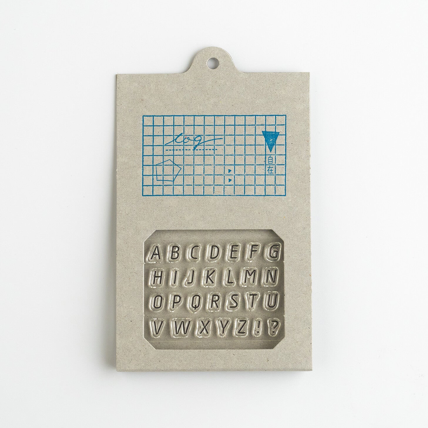 Nombre JIZAI Clear Stamp Log Alphabet 02