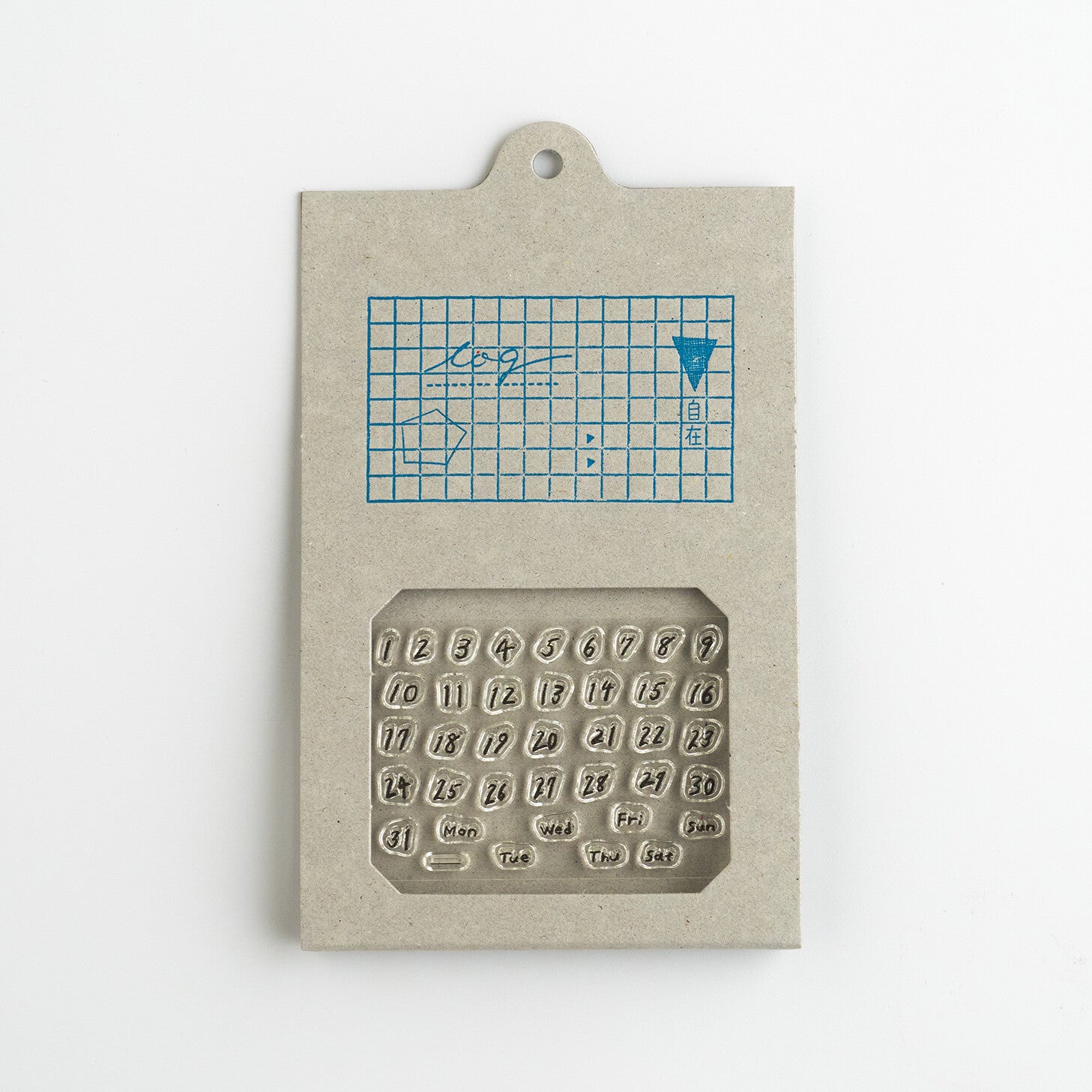 Nombre JIZAI Clear Stamp Log Date & Day of Week 01