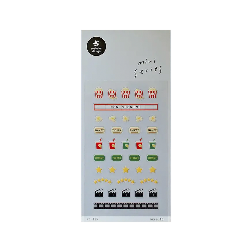 Suatelier Mini Series Stickers | No. 125 | Deco 16 - Simple Paper 