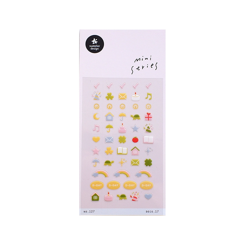 Suatelier Mini Series Stickers | No. 127 | Deco 17 - Simple Paper 