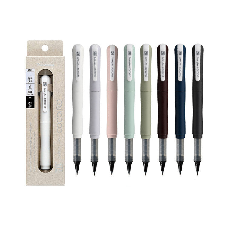 Kuretake ZIG Letter Pen COCOIRO – Extra Fine Brush Tip Refillable Calligraphy Pen