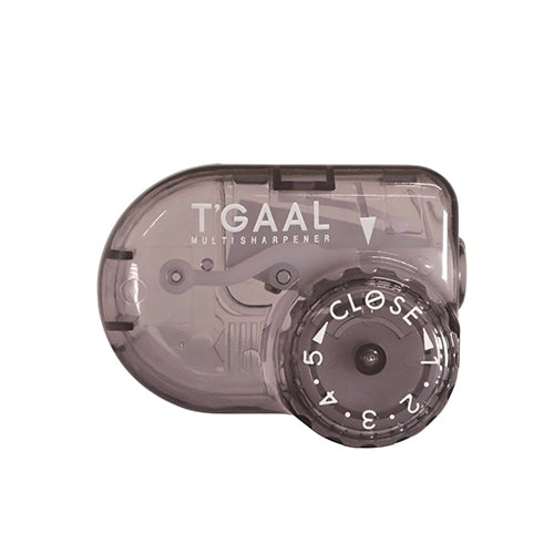 Kutsuwa T'Gaal Pencil Sharpener | Clear Black - Simple Paper 