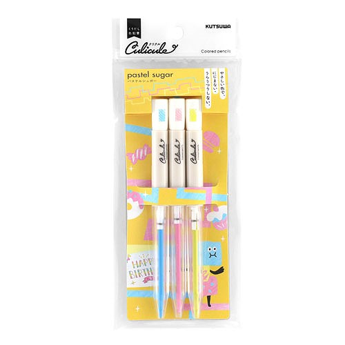 Kutsuwa Culicule Colored Pencil Set | Pastel Sugar - Simple Paper 