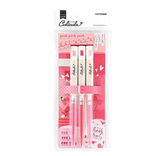 Kutsuwa Culicule Colored Pencil Set | Pink Pink Pink - Simple Paper 