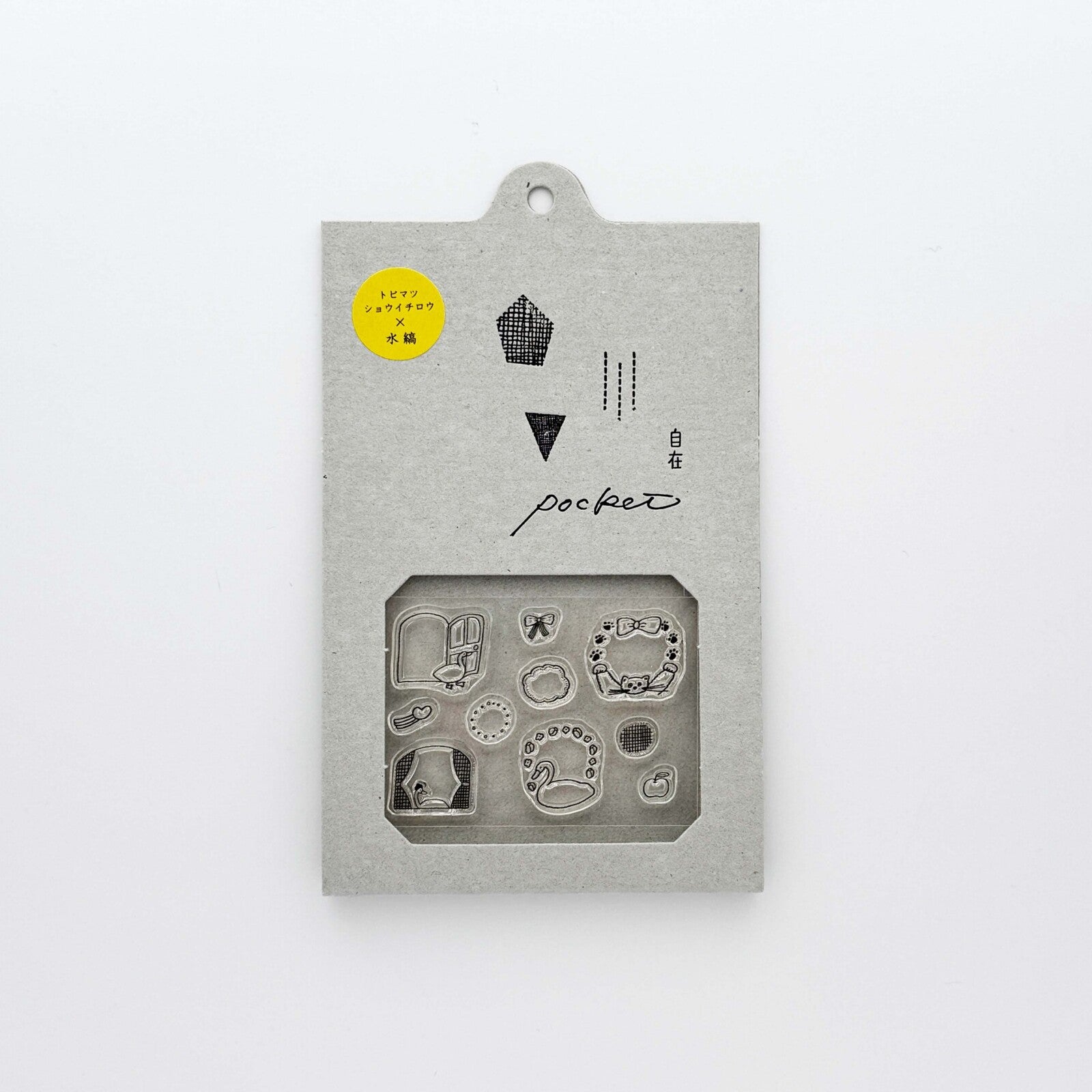 Nombre x Tobimatsu Shoichiro JIZAI Clear Stamp Pocket Frame Animals