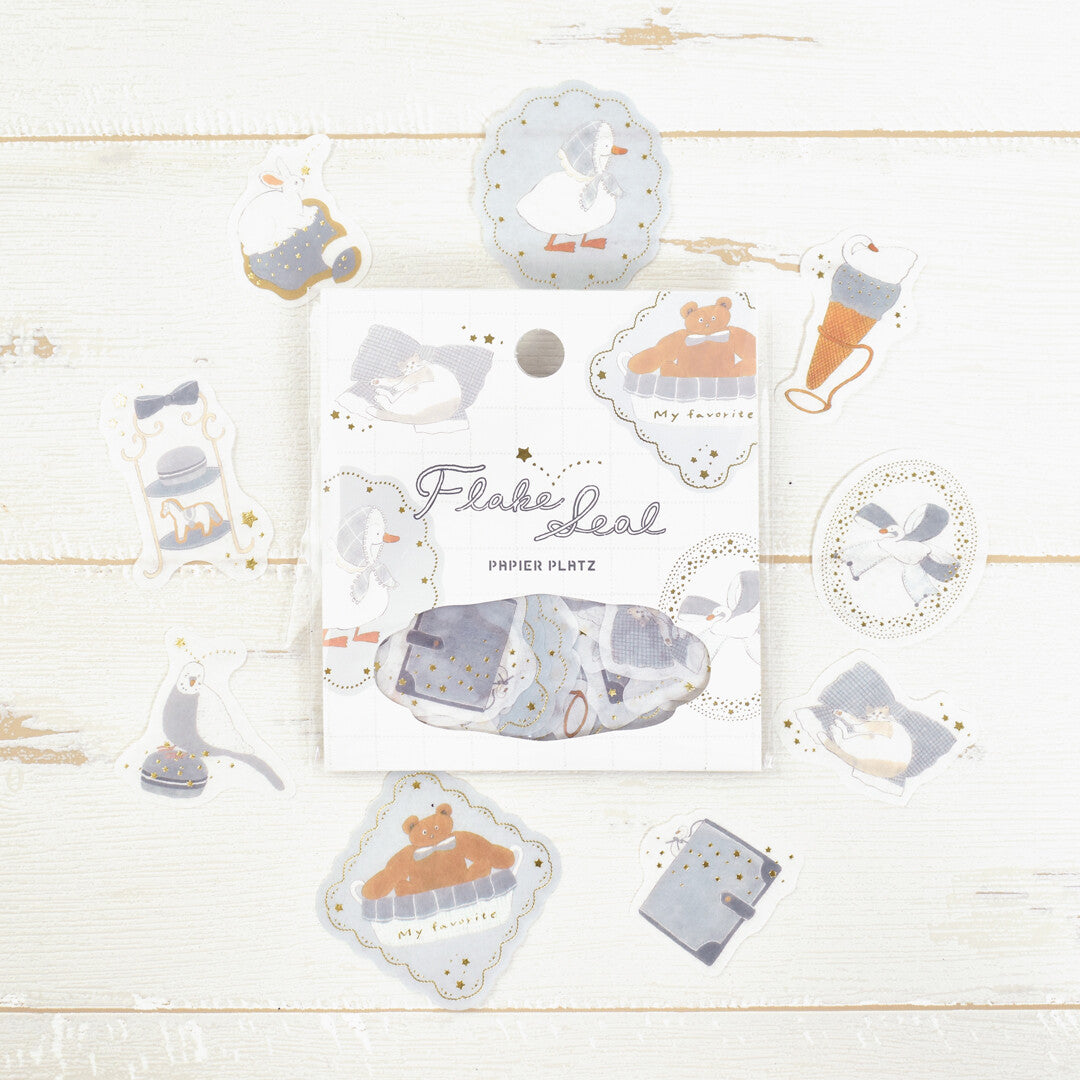 Papier Platz x Shoichiro Tobimatsu Flake Stickers Blue