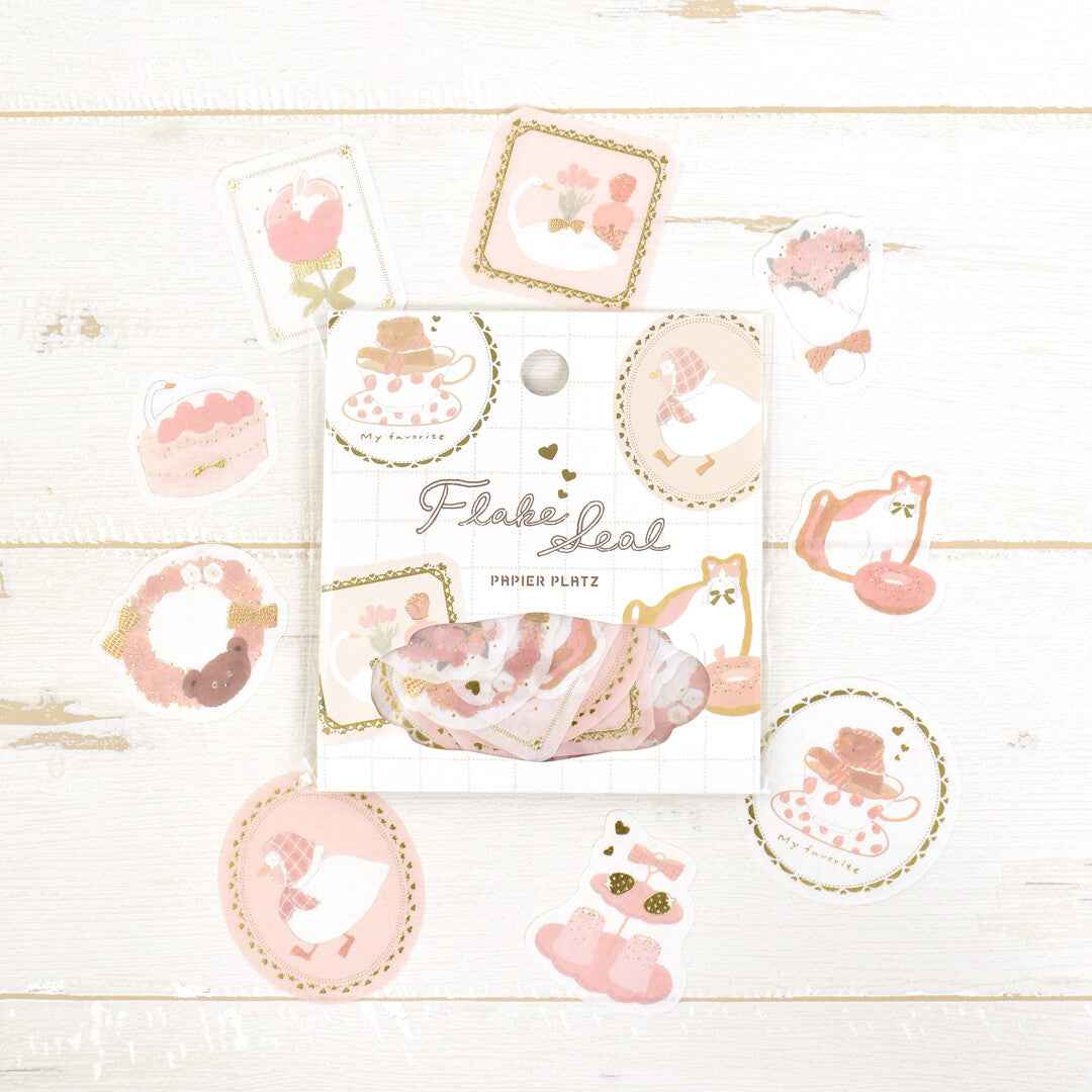 Papier Platz x Shoichiro Tobimatsu Flake Stickers Pink