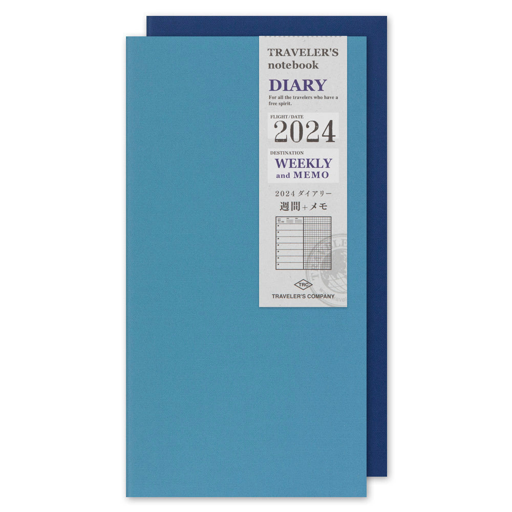 Traveler's Notebook 2024 Weekly + Memo | Regular - Simple Paper 