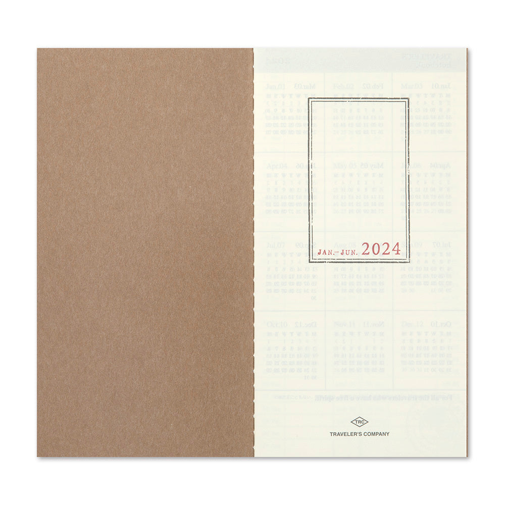 Traveler's Notebook 2024 Weekly + Memo | Regular - Simple Paper 