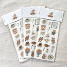 ranmyu Washi Sticker Set | Bear's Tea Party - Simple Paper 