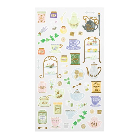 Midori Stickers | Marche Tea - Simple Paper 