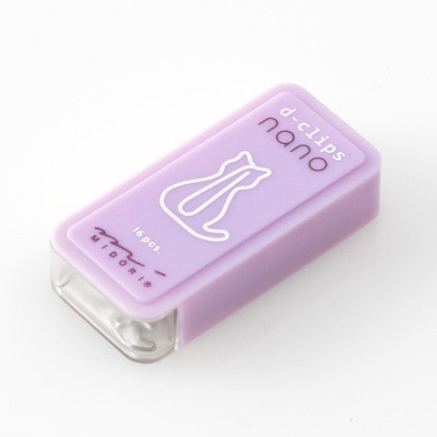 Midori D-Clips Nano Clips | Cat - Simple Paper 