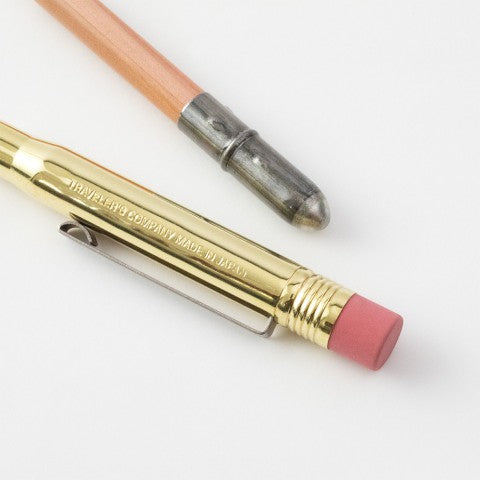 Traveler's Notebook Pencil Solid Brass - Simple Paper 