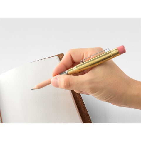 Traveler's Notebook Pencil Solid Brass - Simple Paper 