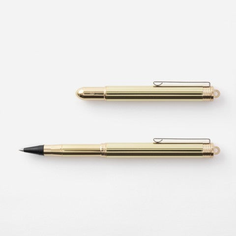 Traveler's Notebook Rollerball Pen Solid Brass - Simple Paper 