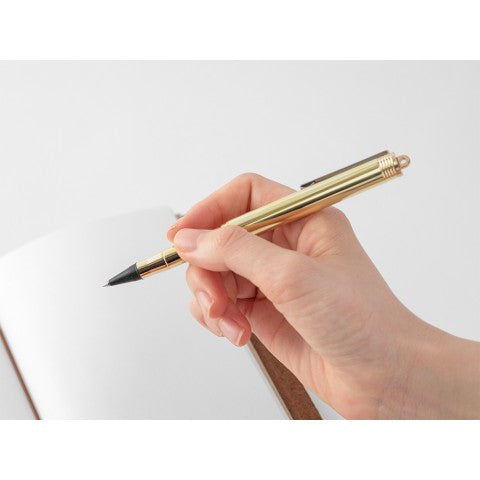 Traveler's Notebook Rollerball Pen Solid Brass - Simple Paper 