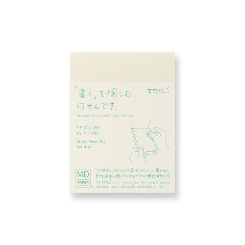 Midori Sticky Memo Pad A7 | Dot Grid - Simple Paper 