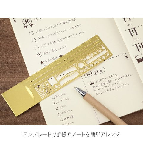 Midori Clip Ruler | Decorative - Simple Paper 