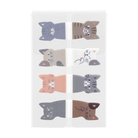 Midori Sticky Memo Film Index Sticky Notes | 8 Cats - Simple Paper 