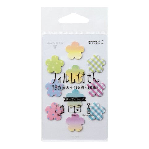 Midori Sticky Memo Film | Mini Flowers - Simple Paper 